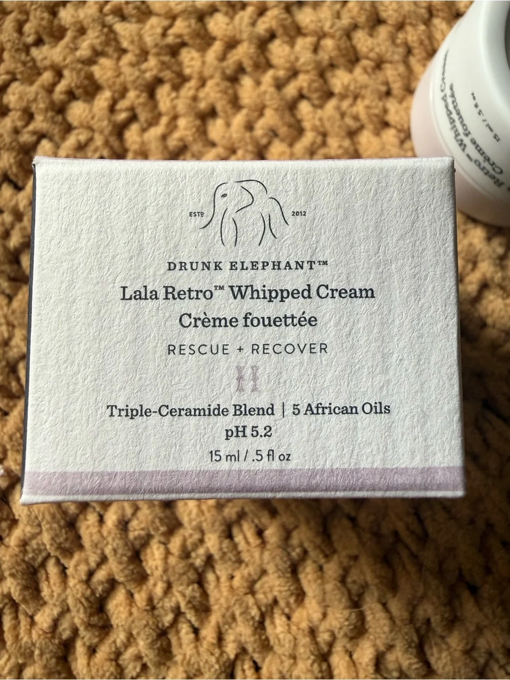 Drunk Elephant Lala Retro Whipped Cream Lavender and White